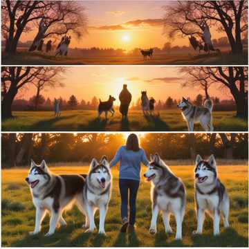 Boy and His Huskies