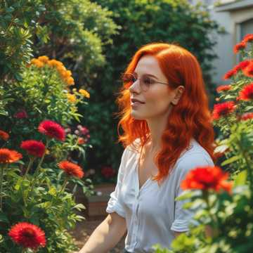 Mama färbt sich die Haare rot