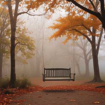 Empty Porch Swing