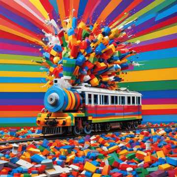 Funky LEGO Train Crash