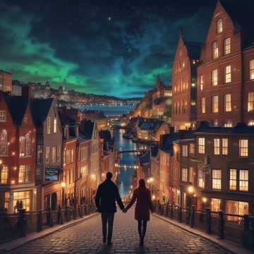 Romantic Moment in Oslo