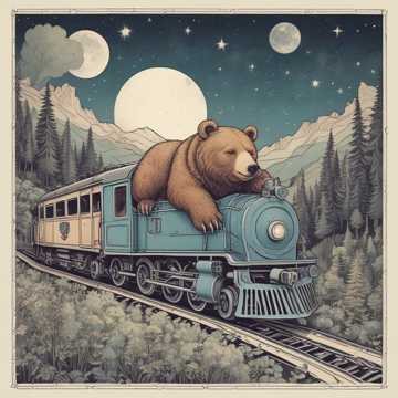 Bear on the Train