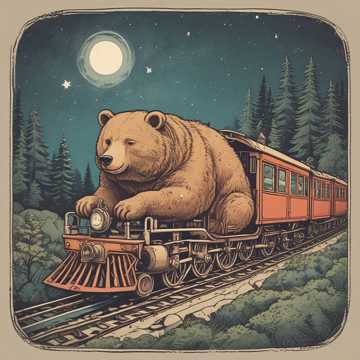 Bear on the Train