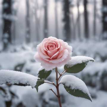 Love of the snow rose