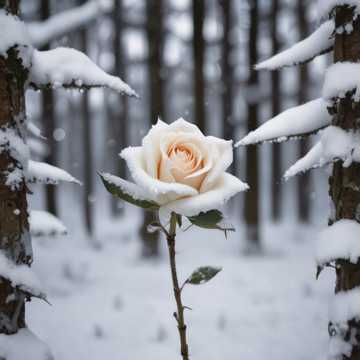 Love of the snow rose