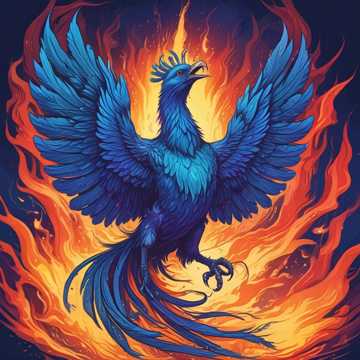 Flames of Royal Blue