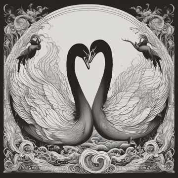 the black and white swan