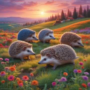 March of the Green Hedgehogs