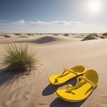 Yellow slippers