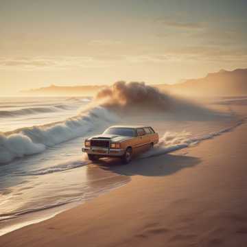 Tracks in the sand