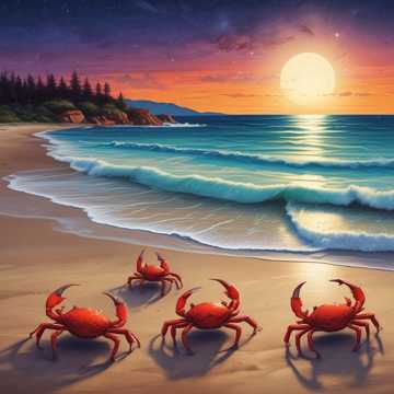 Crabs on the Sand