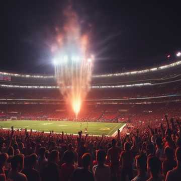 Pyro im Stadion