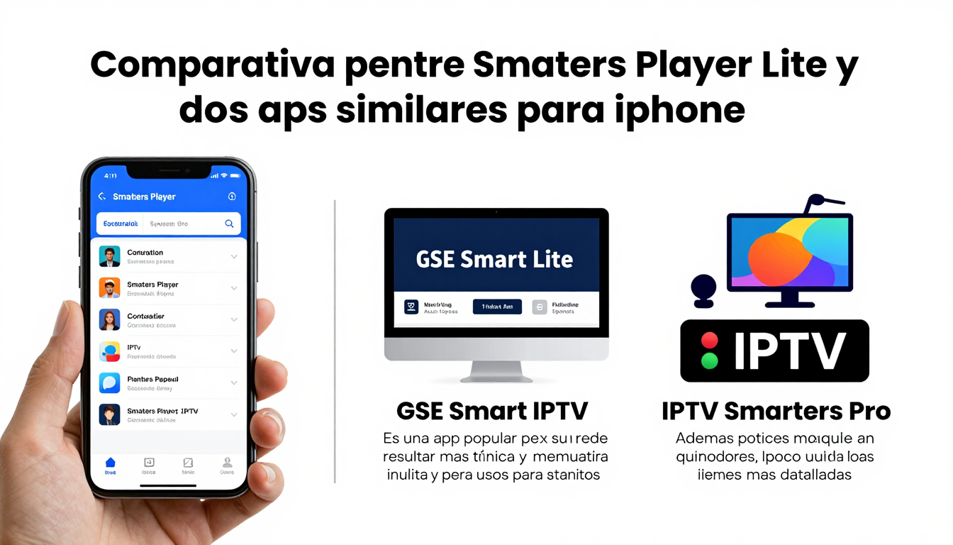 Comparativa entre Smarters Player Lite y otras apps similares para iPhone