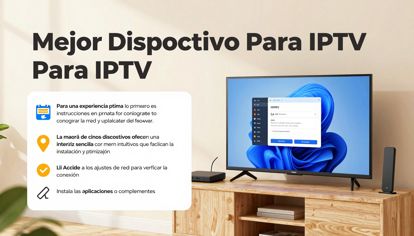 Configuraci&oacute;n b&aacute;sica de un dispositivo para IPTV