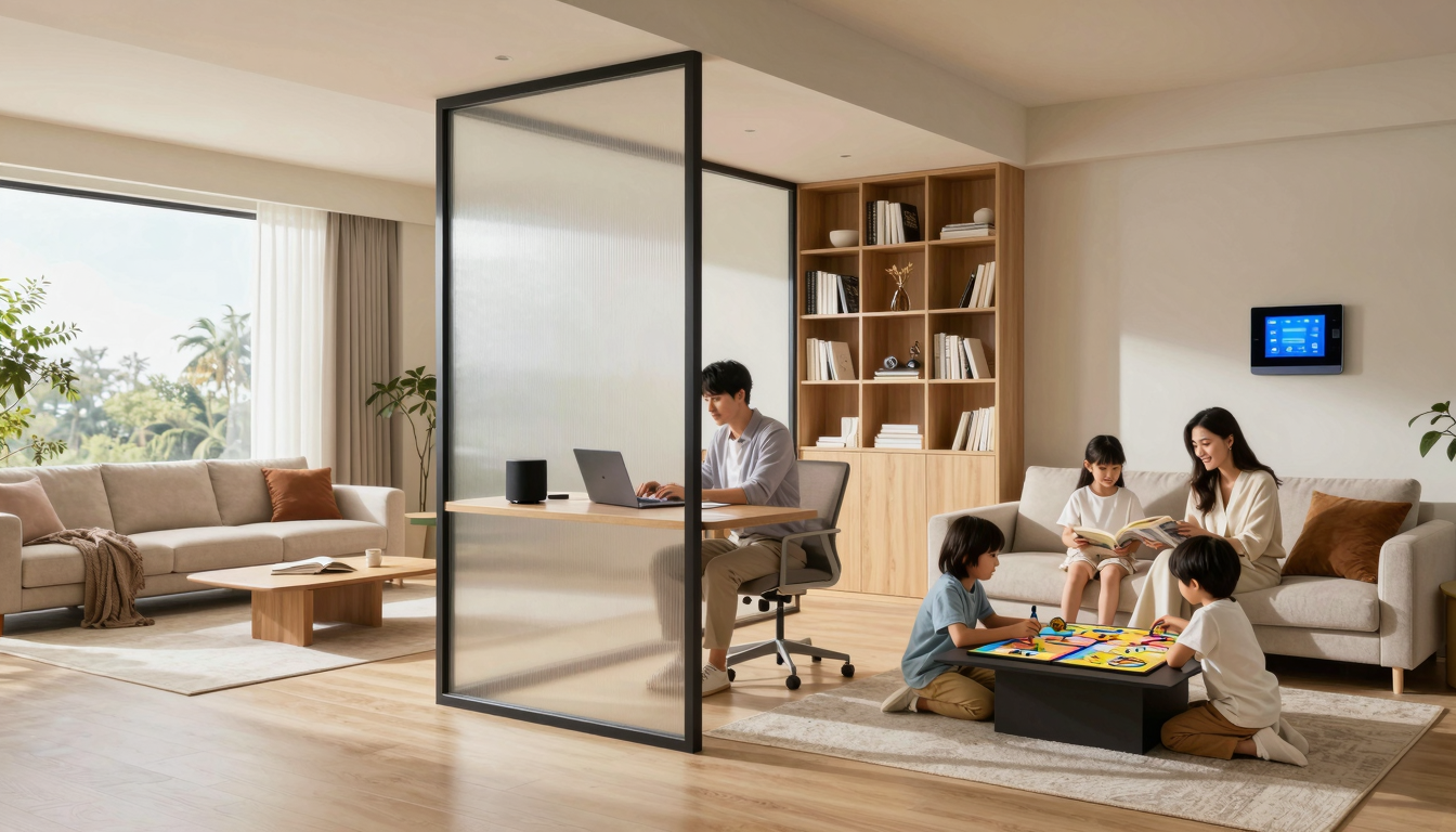 가족 구성원 모두가 만족하는 스마트 홈 인테리어, 공간 디자이너의 솔루션: 완벽한 공간 분리와 취향 존중, 두 마리 토끼를 잡다
