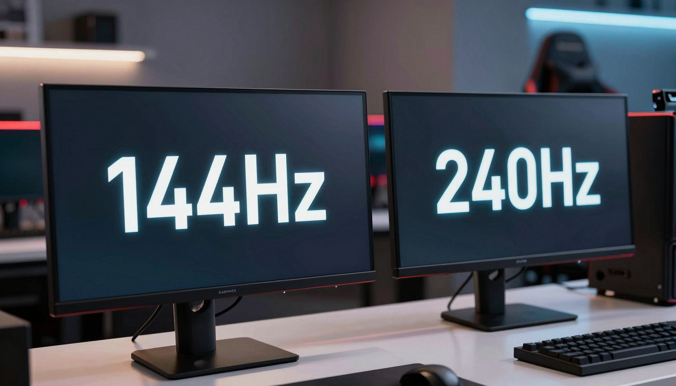 2026년, 내게 딱 맞는 게이밍 환경? 모니터 주사율 144Hz vs 240Hz 완전 비교!