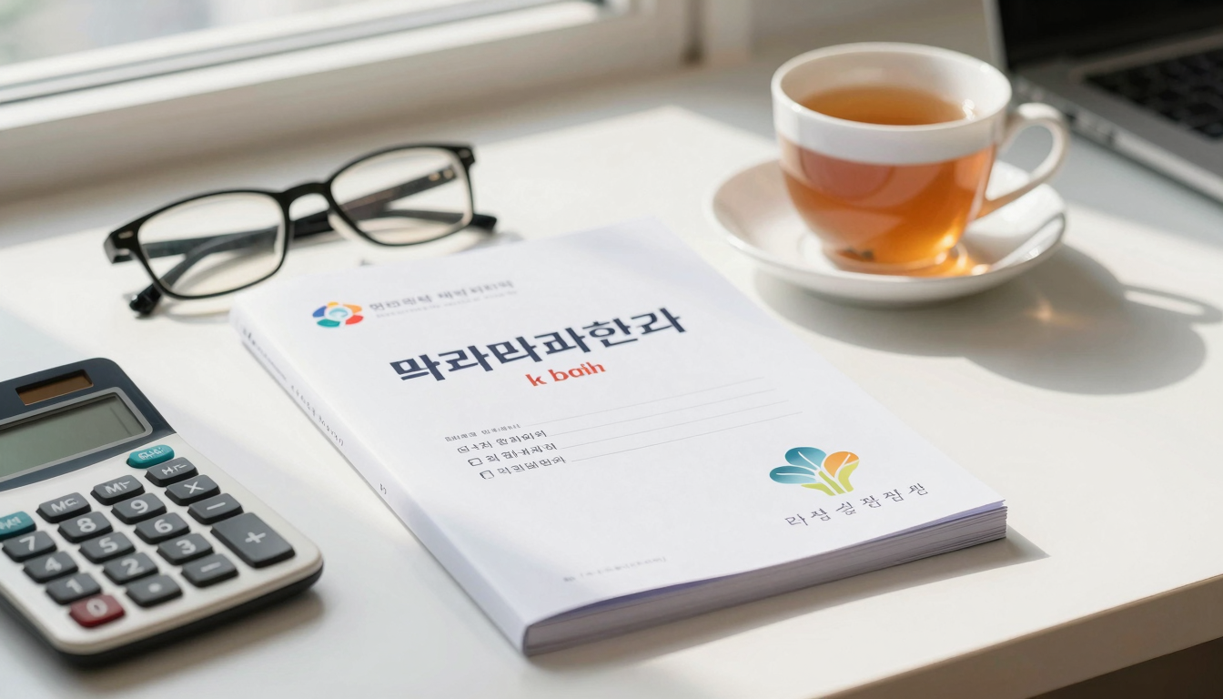 국민연금 수령 시기 고민 따뜻한 햇살 아래 국민연금 안내문과 계산기가 놓인 책상, 연금 수령 시기를 고민하는 은퇴 준비의 현실적인 분위기