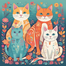 Four Feline Friends