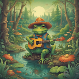 The Green Frog Cowboy