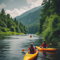 Kayaking Down the River