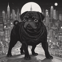 Carlos the Black Pug