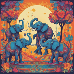 Elephants in Swing