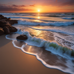 Sunny day on the beach.