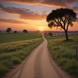 My Dog and a Dirt Road