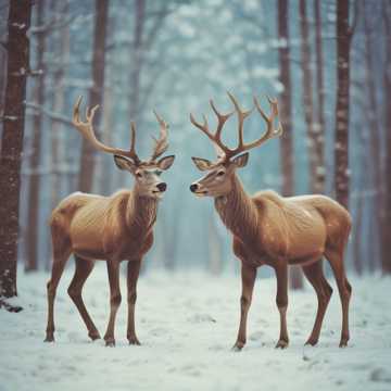 Winterwald im Norden