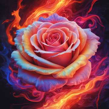 The Flaming Rose