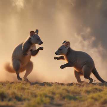 Kangaroo vs Koala Throwdown