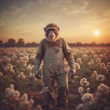 Monkey in the Cotton Fields