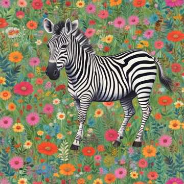 Zou the Zebra and Zinnia's Joy