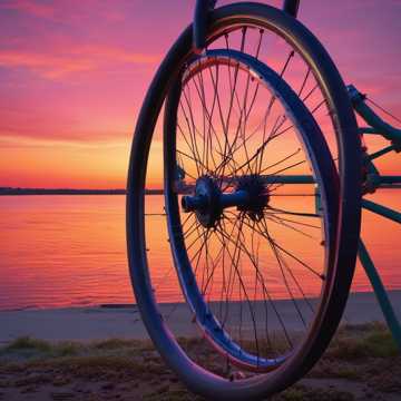 Alice Pedalando