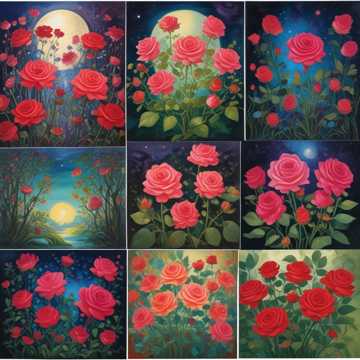 Moonlit Roses