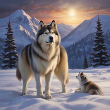 The Brave Alaskan Malamute