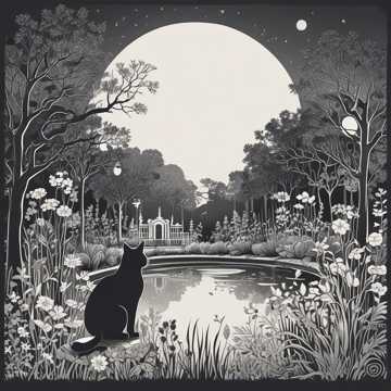 Cat in the Moonlight