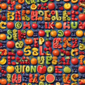 Funky Fresh Fruit Alphabet