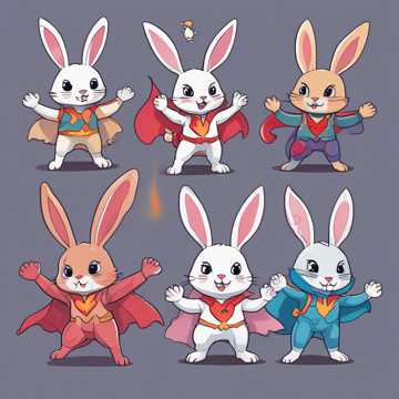 Girly Ninja Bunnies