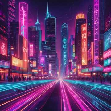 Neon City Lights