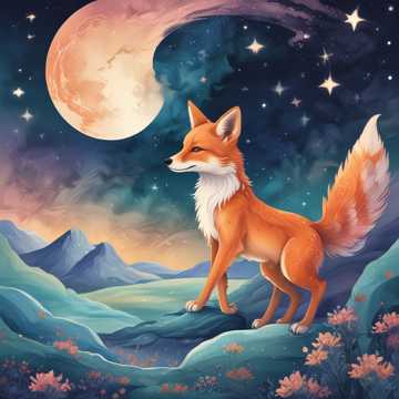 Little Fox in Space