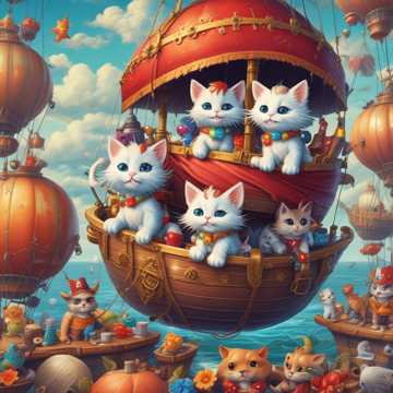 Airship Pirate Kittens