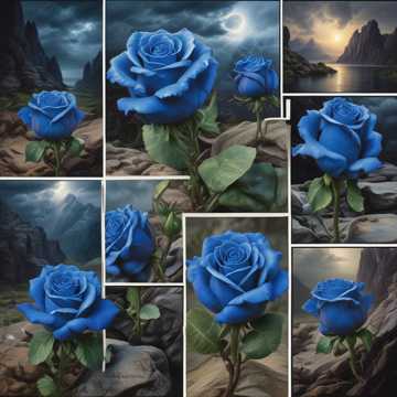 Blue Rose Shadows