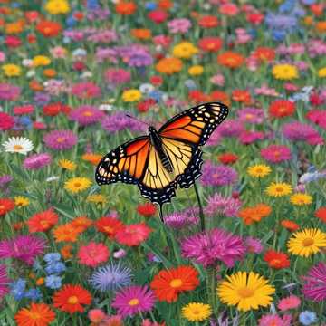 “Rainbow Wings and Striped Dreams”