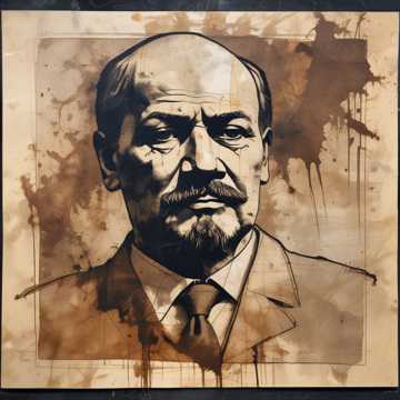 My Coffee portrait of Lenin...