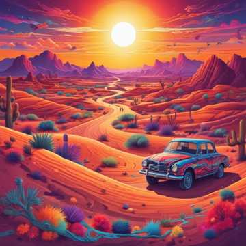 Drive Through the Desert