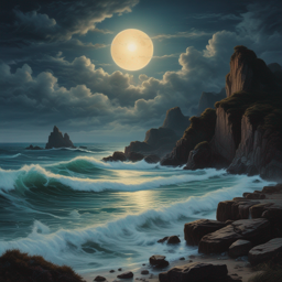 Moonlit Waves