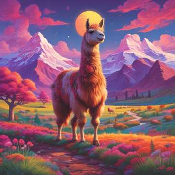Lasse ist ein schönes Lama