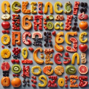 Funky Fresh Fruit Alphabet