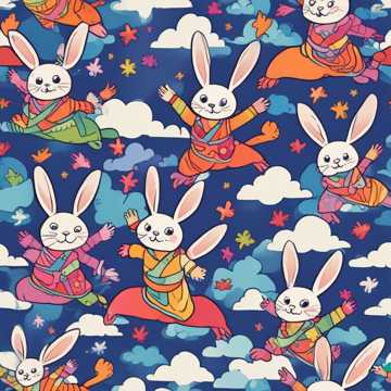 Girly Ninja Bunnies